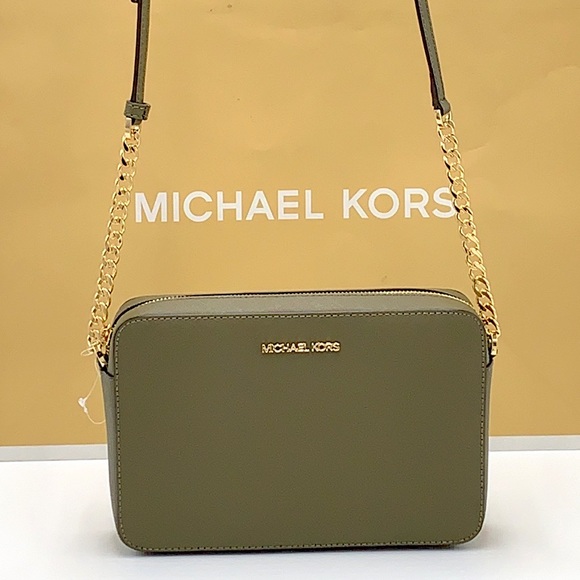 MICHAEL KORS LARGE EAST WEST CROSSBODY OLIVE COLOR - Picture 3 of 14